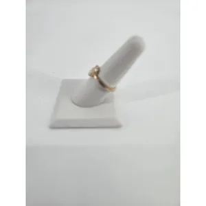Ring Womens Size 7.5 Faux Opal Rhinestone Rose Gold Tone Cocktail EUC thumbnail 2