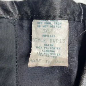 Vintage women’s satin lace up black corset size 30 L/XL thumbnail 3
