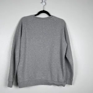 Adidas Women's Crew Neck‎ Pullover Sweatshirt Gray Sz M thumbnail 7