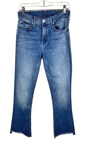 MOTHER Runaway Step Fray Jeans A Night In Havana High Rise Flare 29 thumbnail 1