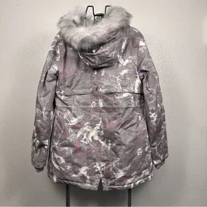 K‎ Jordan | Stylish Gray and Purple Women's Jacket thumbnail 4