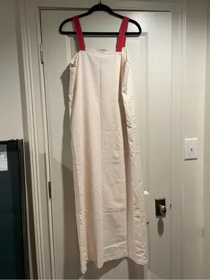 NWT - OKLORA Vertical Stripe Sleeveless Linen-Blend Maxi Dress thumbnail 7