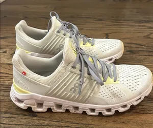 On Running Cloud Sneakers in Cream and Yellow Gray Size 9.5 thumbnail 1