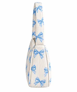 Blue Bow Print Mini Shoulder Bag Y2K Coquette Purse thumbnail 2