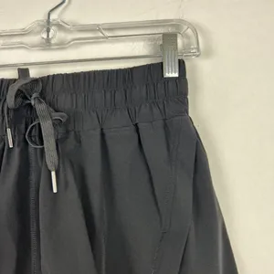 NWT HALARA Elastic Waistband Drawstring Side Split Shorts Black Size Small S NEW thumbnail 3