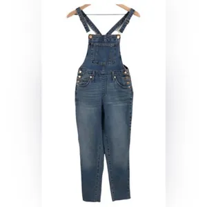 Universal Thread Women's Light Blue Denim Overalls thumbnail 2