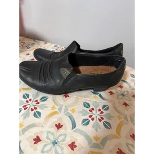 Cobb Hill New Balance Black Leather Ruched Slip On Low Heel‎ Pumps Shoes 10N thumbnail 5