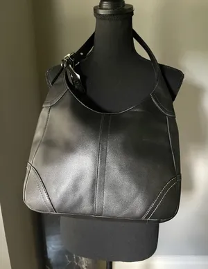 Coach Hobo Classic Black Leather Shoulder Bag - NWT thumbnail 1