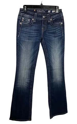 Miss Me Jeans‎ Women's Size 26 Signature boot cut Denim Embellished Pockets thumbnail 1
