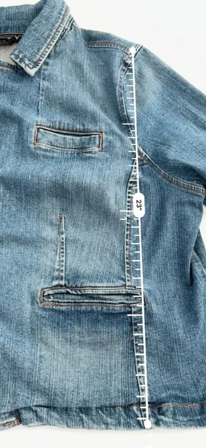 Women’s Casual Denim Jacket Blazer Size 26/28 Jean Jacket Vintage Streetstyle thumbnail 10