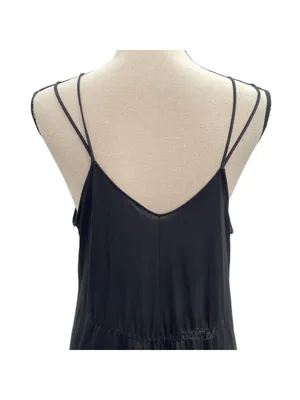 Vintage Shadowline Low V-Neckline Floral Lace Sexy Nightwear Maxi Slip Dress thumbnail 5