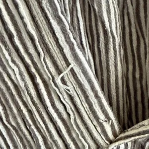 Free People One Gray and White Stripe Slouchy Pocket Top Small thumbnail 5
