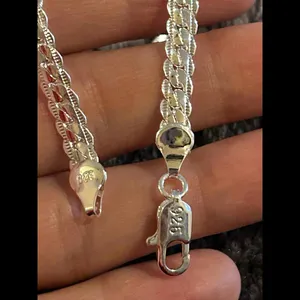 925 sterling silver bracelet 7.5 inch h41 thumbnail 4