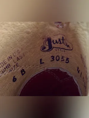Justin Boots 6 Cowgirl Red Leather Heeled Cowgirl Boots thumbnail 6