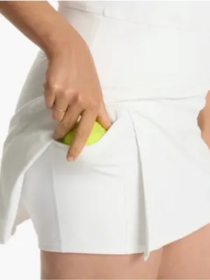 Vuori White Sleeveless Tennis Dress with Side Slit thumbnail 3