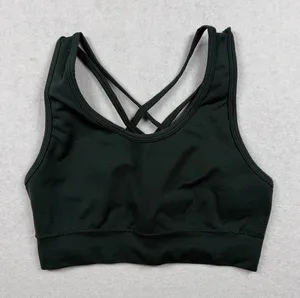 Alphalete Sports Bra Women’s XS Green Strappy Back Seamless Workout Bra thumbnail 1