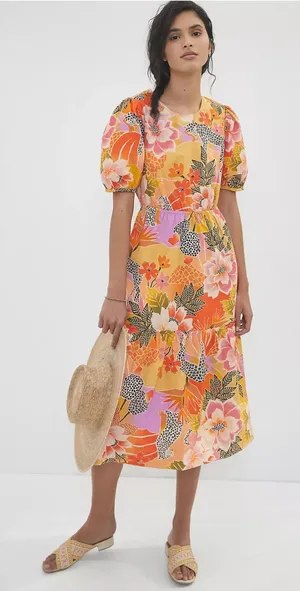 Farm Rio for Anthropologie Maribel Maxi Dress thumbnail 1