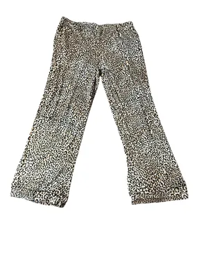 Joyspun Leopard Pajama Set L Top Bottoms Sleepwear Loungewear Animal Print thumbnail 4