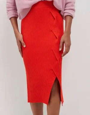by Anthropologie pull on sweater knit midi skirt thumbnail 1