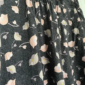 Loft black and floral long sleeve blouse size small thumbnail 2