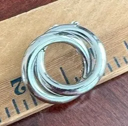 Vintage Silver Tone Brooch thumbnail 1