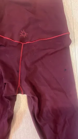 Red Aerie crossover flare Leggings Offline thumbnail 3
