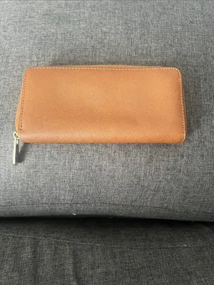 Michael Kors Tan Leather Zip Wallet with Gold Logo thumbnail 5