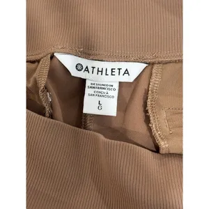 Athleta Womens Pants Brown Venice Wide Leg Colorblock Comfort Stretch Large thumbnail 4
