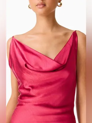 Elliatt Clementine Cowl Neck Evening Gown Medium thumbnail 3