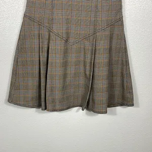 BDG Gray Plaid Midi Dress Size L thumbnail 5