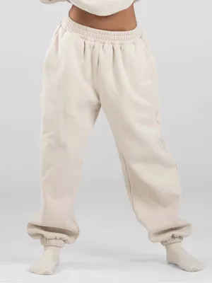 Comfrt Signature Sweatpants M NWT Bone Cream Thick Oversized Luxury Jogger thumbnail 1
