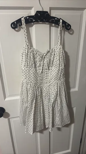 Altar'd State Polka Dot Dress White thumbnail 10