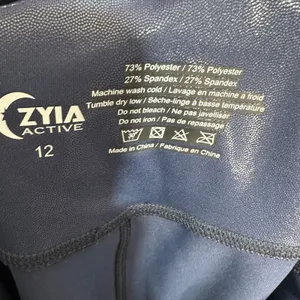 Zyia Active Navy Metallic‎ Light n Tight Hi-rise 7/8 24" Womens 12 Leggings thumbnail 5