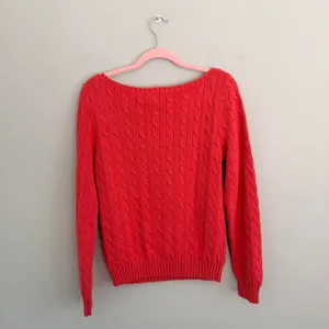 Orange Ralph Lauren‎ Boat Neck Cable Knit Sweater thumbnail 6