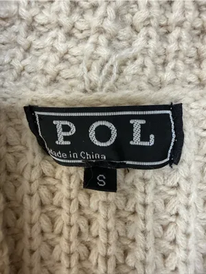 POL Anthropologie Waffle-Knit Shawl Collar Cardigan - Cream Beige size Small thumbnail 5