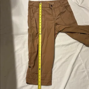Carhartt Tan Relaxed Fit Capri Pants Ripstop 100% Cotton Farmcore SZ 6 thumbnail 10