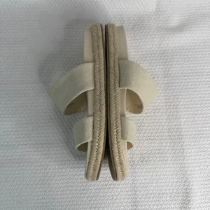 Cushionaire Niles Cream Espadrille Platform Slide Sandals Womens 8.5W Beige thumbnail 5