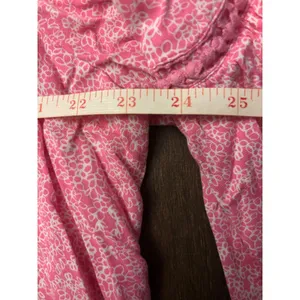 Crown & Ivy Dress XL Pink Floral Ruffle Hem Tassel Boho Preppy Shift thumbnail 4
