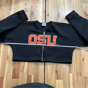 OSU Oregon State Beavers Cropped Zip Sweatshirt Small Black thumbnail 6