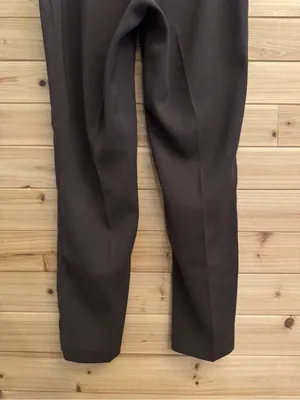 Quince Size 8 Chocolate Brown Mid Rise Straight Leg Dress Pants Office Career thumbnail 5