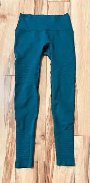 Alphalete Leggings Sz small teal textured thumbnail 1