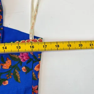 NWOT Farm Rio Linen Blend Floral Print Romper Size M thumbnail 11