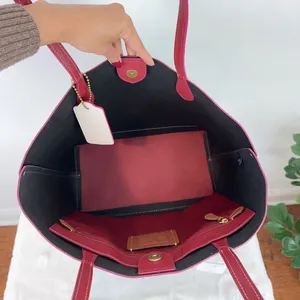 NWT Coach Kia Leather Tote In Colorblock‎ thumbnail 6