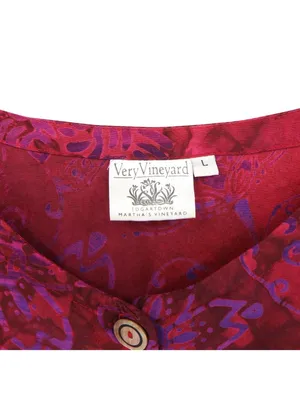 Very Vineyard Button Front Top and Pants Outfit Set L thumbnail 5