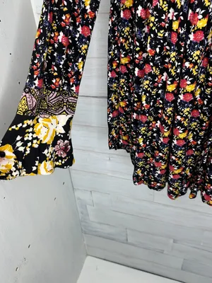 Free People Wildflower Fields Tunic Size Small Flowy Relaxed Fit Multicolor thumbnail 4