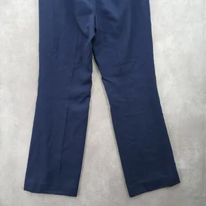Wool Office Resort‎ Y2K Lauren Ralph Lauren Blue Straight Chino Formal Pants 6 thumbnail 6