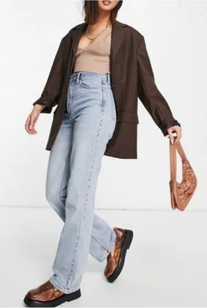 Topshop Kort Straight Jean thumbnail 1
