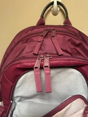 Under Armour Project Rock Brahma Backpack in maroon and pink thumbnail 4