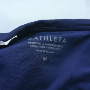 Athleta Beachy Sporty Chic Coastal Clean Performance 2 Piece Bikini XS Navy Blue thumbnail 7