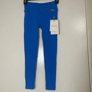 NEW Bombshell sportswear Seamless cobalt blue leggings US Small thumbnail 2